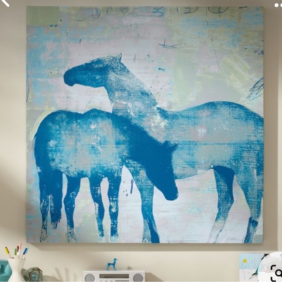 Pottery Barn Teen Painted Horse Canvas - Picture 1 of 4